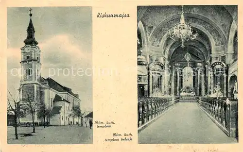 AK / Ansichtskarte Kiskunmajsa_HU Roem kath templom Interieur 