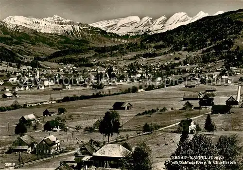 AK / Ansichtskarte Ebnat Kappel_SG mit Schindelberg und Churfirsten 
