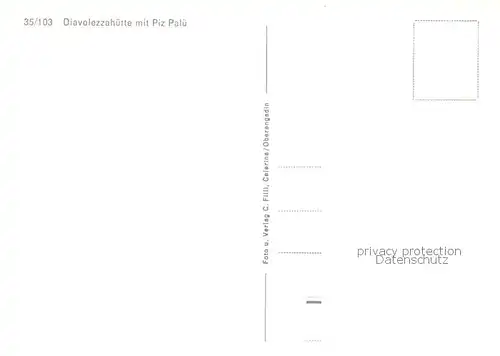 AK / Ansichtskarte Diavolezzahuette_2973m_GR mit Piz Palue 