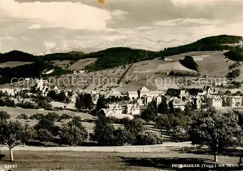 AK / Ansichtskarte Degersheim__SG Panorama mit Saentis 