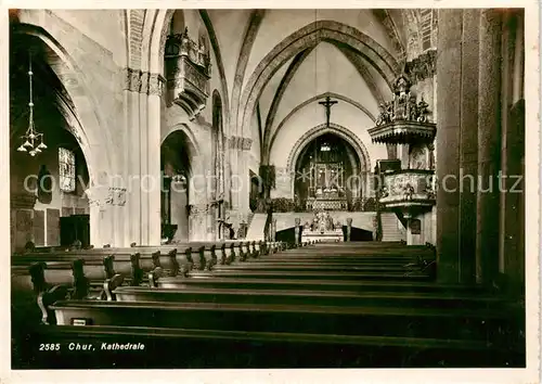 AK / Ansichtskarte Chur_GR Kathedrale Chur_GR