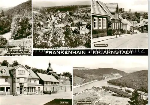 AK / Ansichtskarte  Frankenhain_Thueringen Panorama Frankenstrasse Am Plan Luetschetalsperre Frankenhain Thueringen