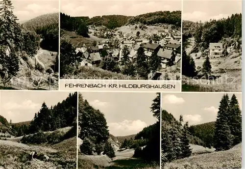 AK / Ansichtskarte  Fehrenbach_Thueringer_Wald Panorama Teilansichten Fehrenbach_Thueringer_Wald