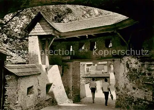 AK / Ansichtskarte  Burgk_Saale-Orla-Kreis Schloss Burgk Wehrgang Burgk_Saale-Orla-Kreis