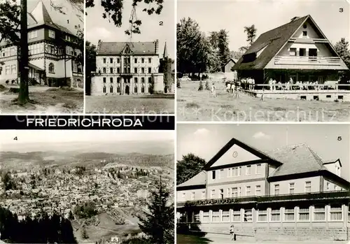 AK / Ansichtskarte  Friedrichroda FDGB Erholungsheim Spiessberghaus Schloss Reinhardsbrunn HOG Heuberghaus Blick vom Koernberg Park Hotel Friedrichroda