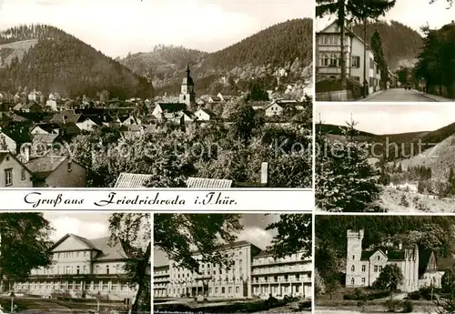 AK / Ansichtskarte 73842860 Friedrichroda Wilhelm Pieck Strasse Kuehles Tal Parkhotel FDGB Erholungsheim Walter Ulbricht Schloss Reinhardsbrunn Friedrichroda