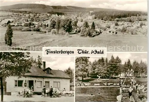 AK / Ansichtskarte  Finsterbergen_Bad Panorama Gaststaette Freibad Finsterbergen_Bad