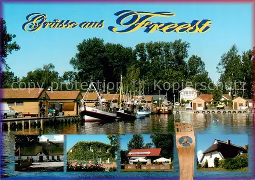 AK / Ansichtskarte  Freest_Kroeslin Hafenpartie Teilansichten