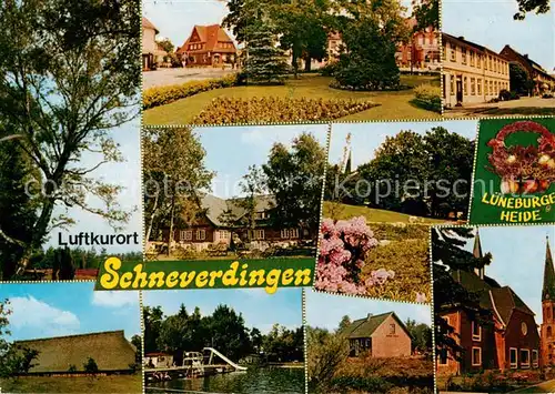 AK / Ansichtskarte  Schneverdingen Teilansichten Luftkurort Lueneburger Heide Freibad Schneverdingen