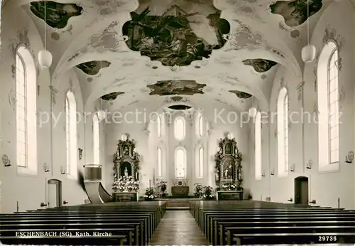 AK / Ansichtskarte  Eschenbach_SG Kath Kirche Inneres Eschenbach SG