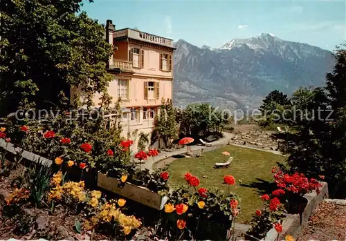 AK / Ansichtskarte  Bad_Ragaz_Ragatz_SG Hotel Restaurant Wartenstein 