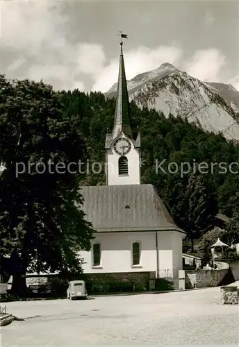 AK / Ansichtskarte  Wildhaus__SG Ev Kirche mit Schafberg 