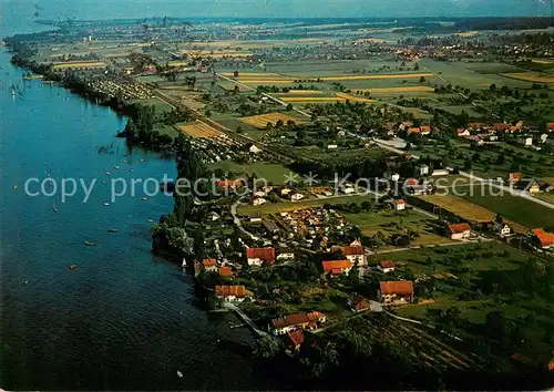 AK / Ansichtskarte  Landschlacht mit den Campingplaetzen am Bodensee Landschlacht