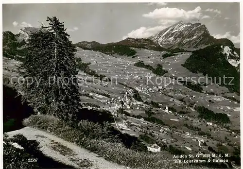 AK / Ansichtskarte  Amden_SG mit Leistkamm und Gulmen Amden_SG
