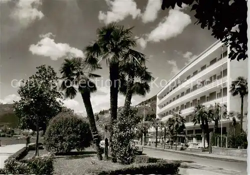 AK / Ansichtskarte  Locarno_Lago_Maggiore_TI Albergo La Palma 