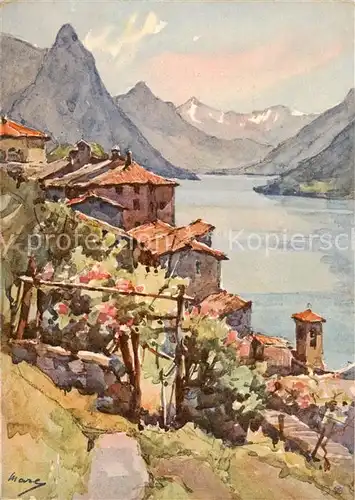 AK / Ansichtskarte  Gandria_Lago_di_Lugano Panorama Gandria_Lago_di_Lugano