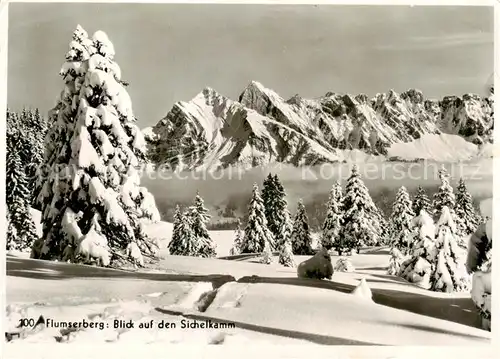 AK / Ansichtskarte  Flumserberg_SG Blick auf den Sichelkamm 