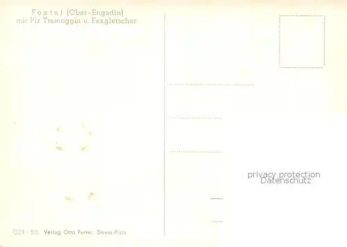 AK / Ansichtskarte  Fextal_Val_Fex_Sils_Maria_GR mit Piz Tremoggia und Fexgletscher 
