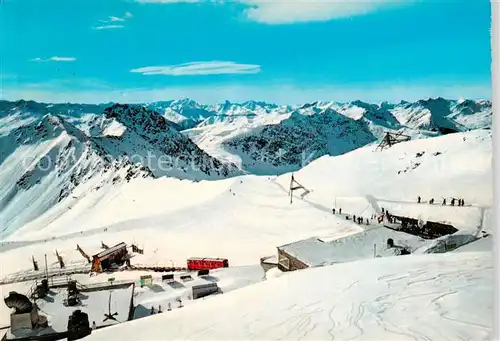AK / Ansichtskarte  Davos_GR Weissfluhjoch mit Parsennbahn und Eidgen Insititut fuer Schnee und Lawinenforschung Davos_GR