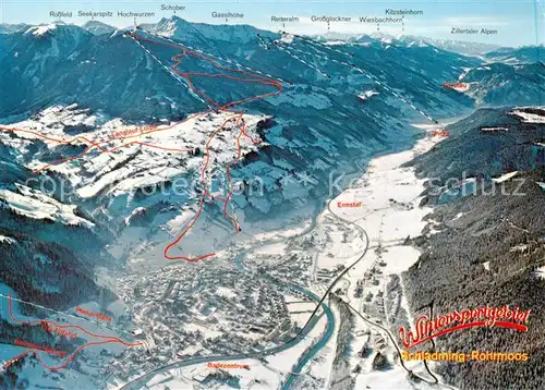 AK / Ansichtskarte  Schladminger-Planai_1830m_Dachstein_AT Rohrmoos Hochwurzen Panoramakarte 