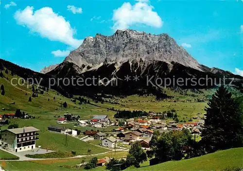 AK / Ansichtskarte 73843049 Lermoos_Tirol_AT Panorama mit Zugspitze 