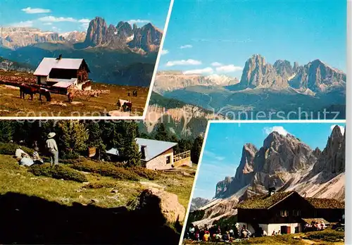 AK / Ansichtskarte  Dolomiti__Dolomiten_IT Rif Resciesa Rif Malga Brogles 