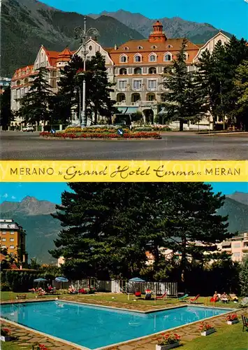 AK / Ansichtskarte 73843057 Meran_Merano_IT Grand Hotel Emma Schwimmbad 