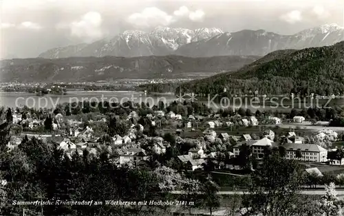 AK / Ansichtskarte  Krumpendorf_Woerthersee_AT Panorama Sommerfrische mit Hochobir Karawanken 