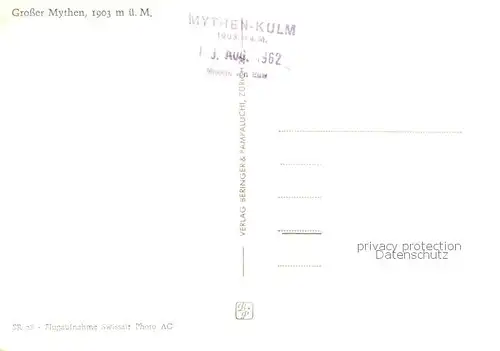 AK / Ansichtskarte Mythen Kulm_SZ Grosser Mythen  