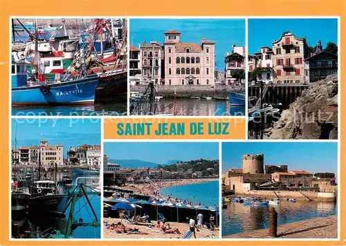 AK / Ansichtskarte Saint Jean de Luz Port Maison de lInfante Maison de Maurice Ravel Plage Fort de Socoa Saint Jean de Luz