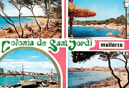 AK / Ansichtskarte Sant_Jordi Strandpartien Sant_Jordi