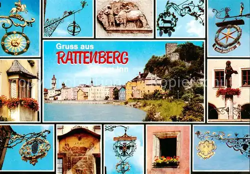 AK / Ansichtskarte Rattenberg_Inn Schiffer und Berwerkstadt Zentrum der Tirole Glasveredelungsindustrie Teilansichten Rattenberg Inn