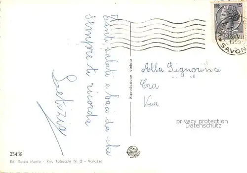 AK / Ansichtskarte Varazze_Liguria_IT Panorama verso Punta d Aspera 