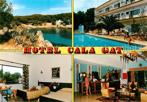 AK / Ansichtskarte Cala_Ratjada_Mallorca Hotel Cala Gat Panorama Pool Appartment Rezeption Cala_Ratjada_Mallorca