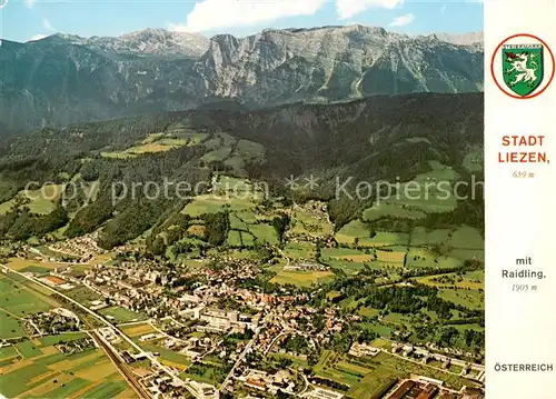 AK / Ansichtskarte Liezen_Steiermark_AT Fliegeraufnahme mit Raidling 