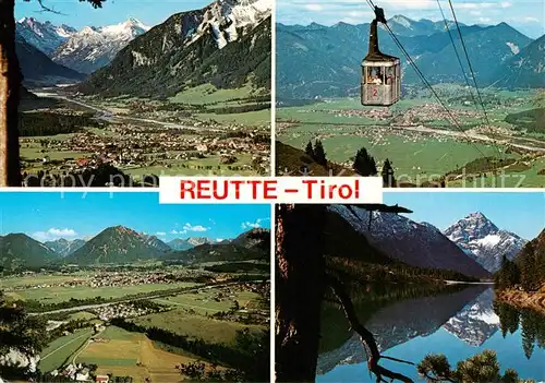 AK / Ansichtskarte Reutte_Tirol Fliegeraufnahmen Seilbahn Panorama Reutte Tirol