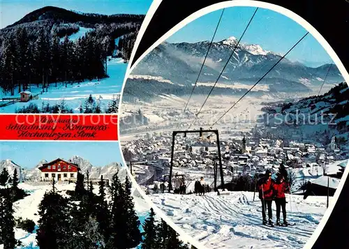 AK / Ansichtskarte Schladming_Obersteiermark_AT mit Rohrmoos und Hochwurzen Panorama Schlepplift 