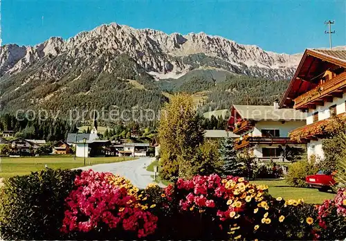 AK / Ansichtskarte Scheffau_Tirol_Wilden_Kaiser_Tirol_AT mit Scheffauer 