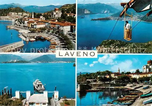AK / Ansichtskarte Laveno_Piemonte_IT Teilansichten Hafenpartien  