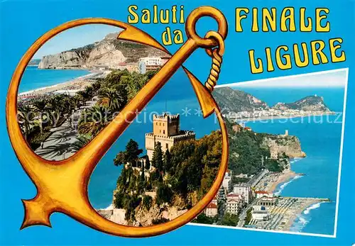 AK / Ansichtskarte Finale_Ligure_IT Teilansichten Schloss 