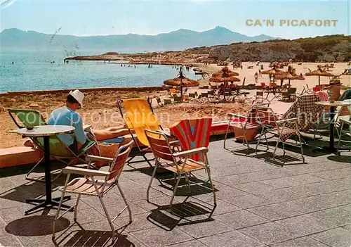 AK / Ansichtskarte Can_Picafort_Mallorca_ES Son Baulo Terrasse 