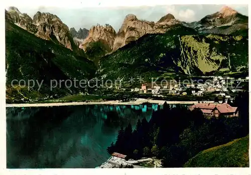 AK / Ansichtskarte Dolomiti_di_Brenta_IT Molveno col Lago ed il Grand Hotel  