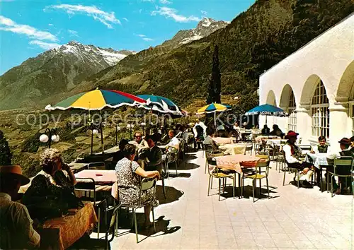 AK / Ansichtskarte Dorf Tirol_Suedtirol_IT Hotel Rimmele Terrasse 