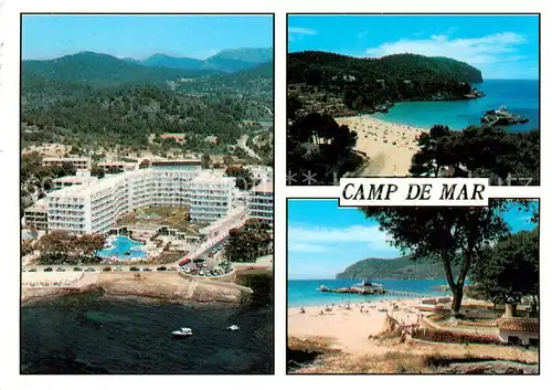 AK / Ansichtskarte Camp_de_Mar_Andratx_Mallorca_ES Fliegeraufnahme Panorama Strandpartien 