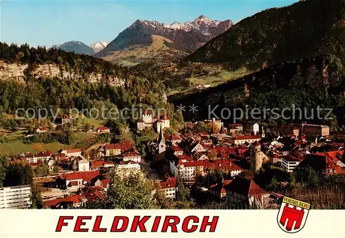 AK / Ansichtskarte Feldkirch__Vorarlberg_AT Panorama Montfortstadt Alpen 