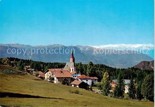 AK / Ansichtskarte Petersberg_Maria_Weissenstein_Suedtirol_IT Ortsansicht mit Kirche Dolomiten 