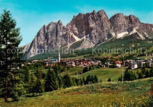 AK / Ansichtskarte Cortina_d_Ampezzo_IT Panorama Blick gegen Pomagagnon Dolomiten 