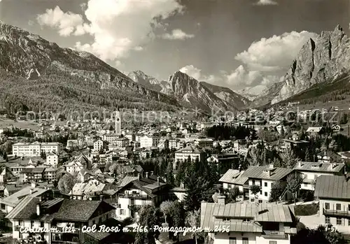 AK / Ansichtskarte Cortina_d_Ampezzo_IT Panorama Col Rosa Pomagagnon Dolomiten 