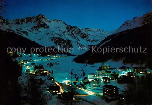 AK / Ansichtskarte Sulden_Solda_Trentino Alto Adige_IT Panorama Ortlergebiet im Vinschgau Nachtaufnahme 