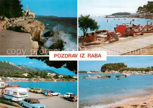 AK / Ansichtskarte Rab__Croatia Panorama Kuestenort Strand 